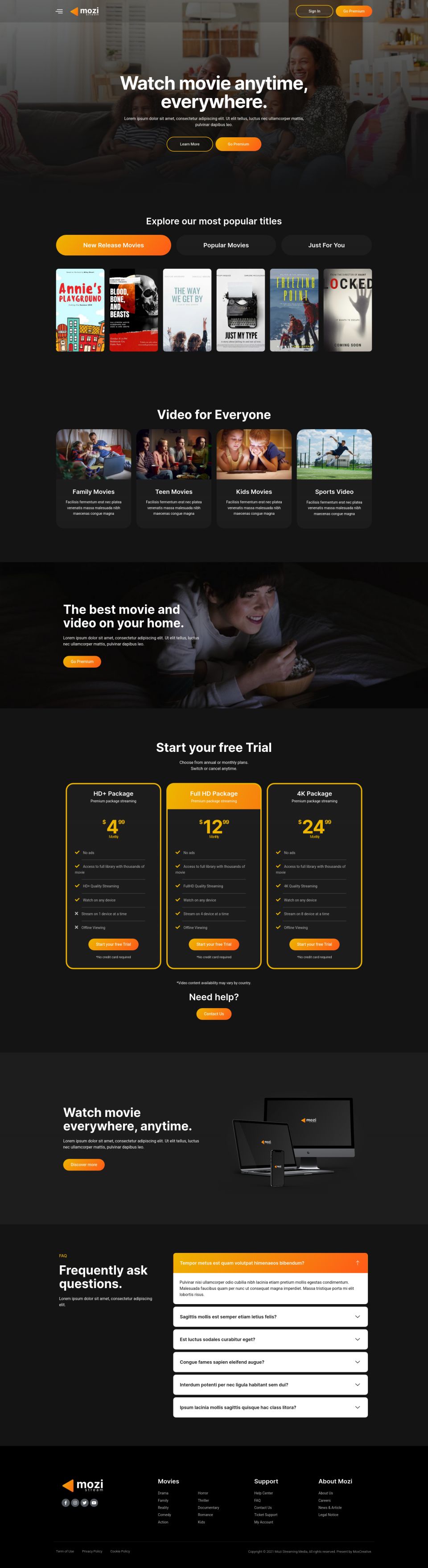 WordPress template ThemeForest Mozi