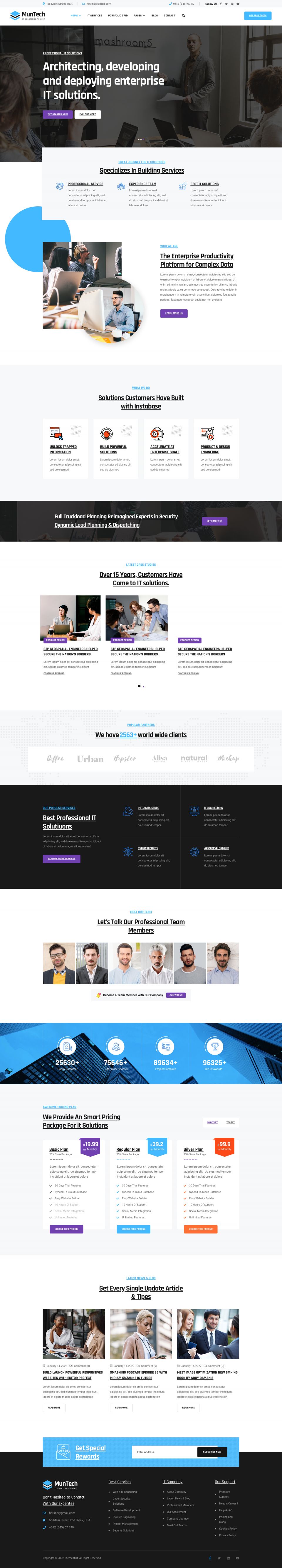 WordPress template ThemeForest Muntech