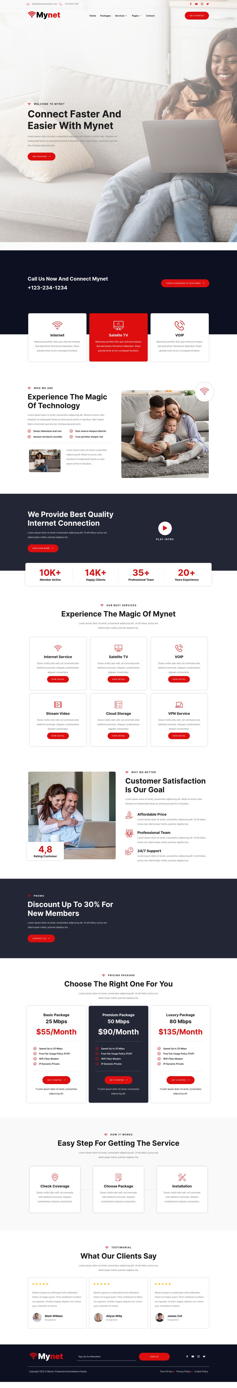WordPress template ThemeForest Mynet