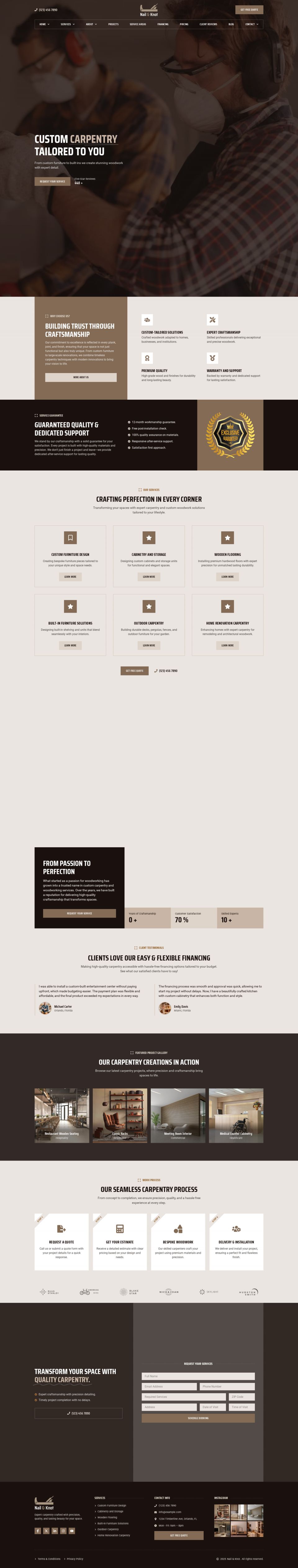 WordPress template ThemeForest Nail&Knot
