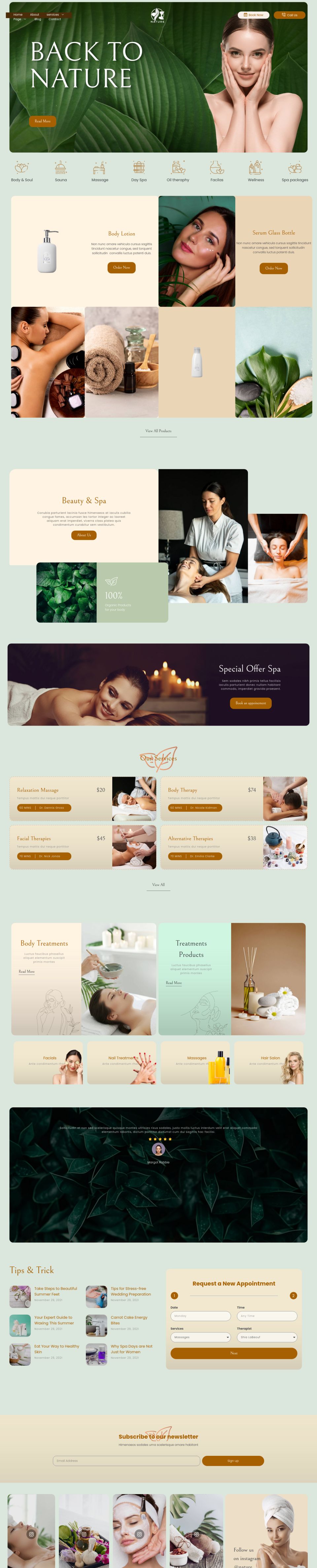 WordPress template ThemeForest Nature