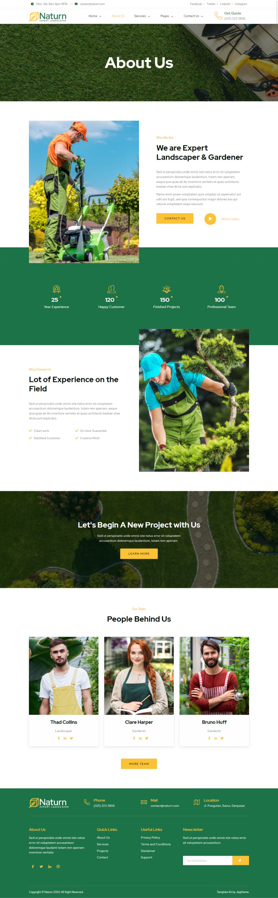 WordPress template ThemeForest Naturn