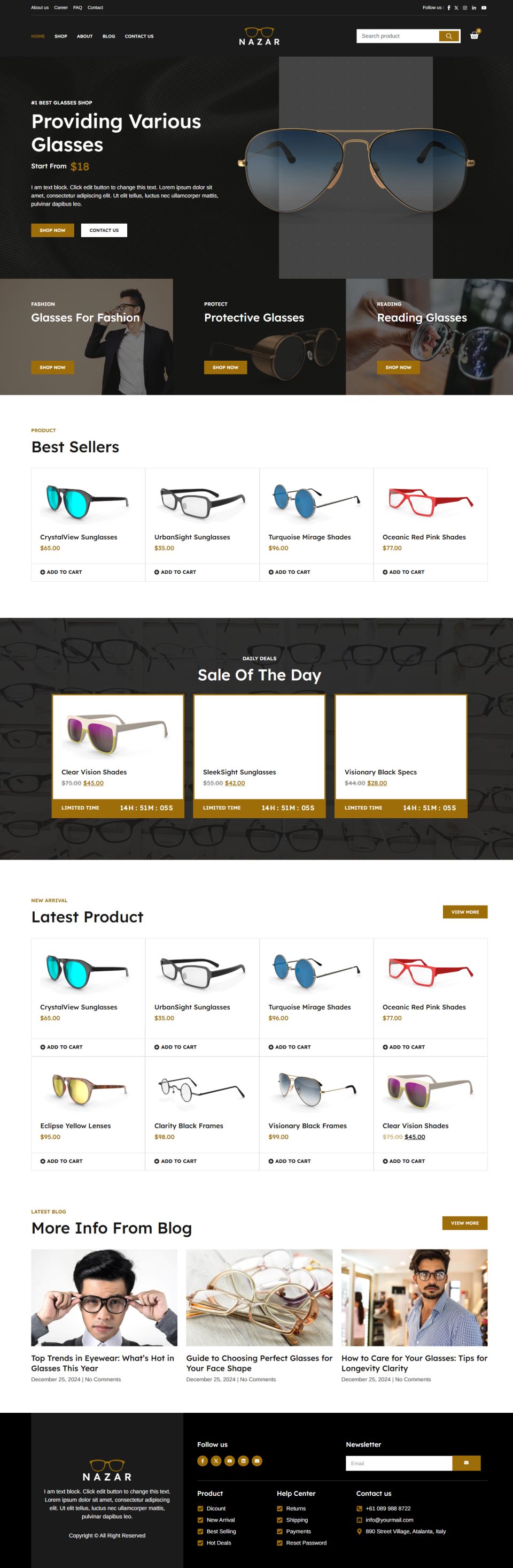 Template ThemeForest Nazar WordPress template ThemeForest Nazar