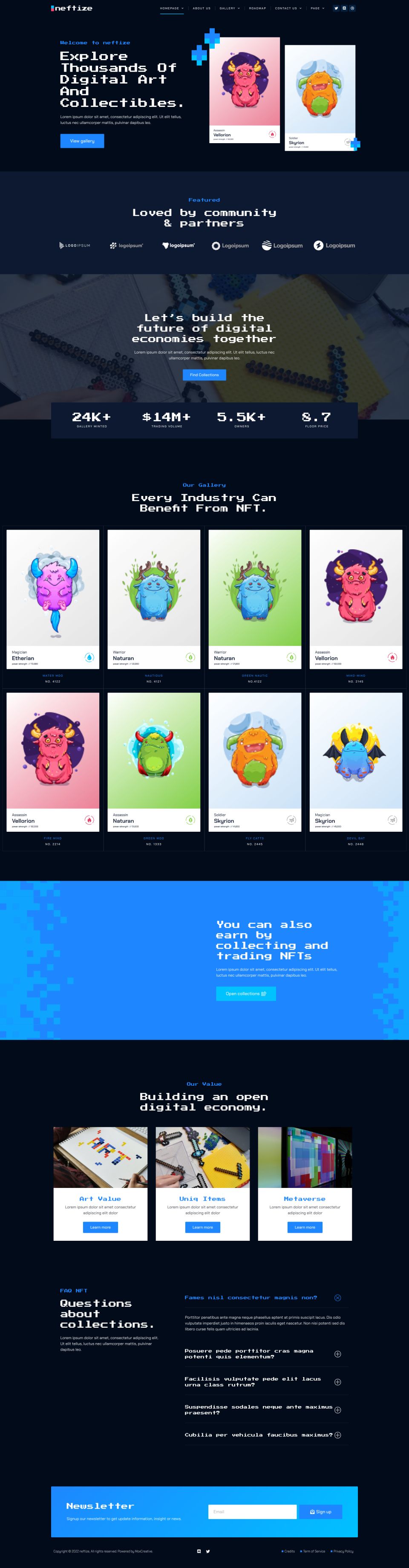 WordPress template ThemeForest Neftize