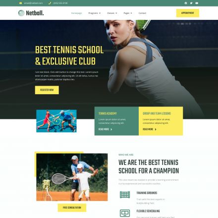 ThemeForest Netball