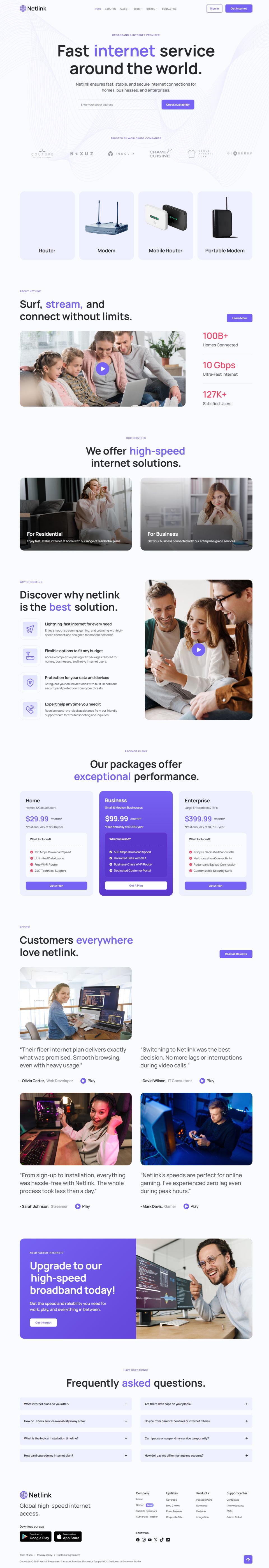 WordPress template ThemeForest Netlink