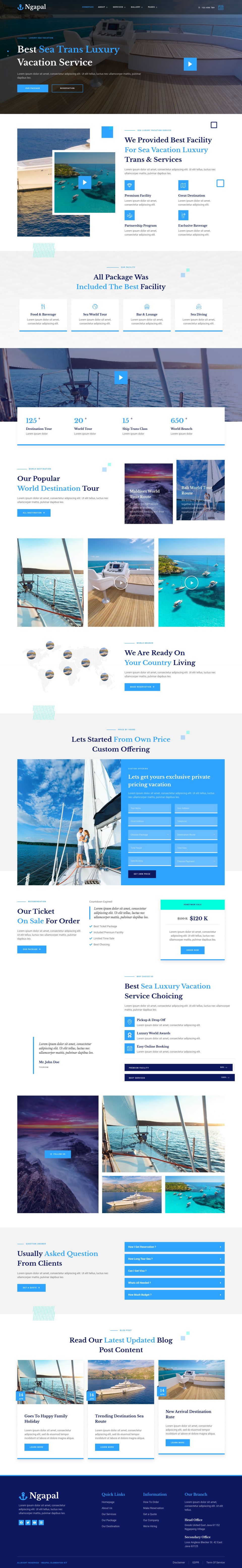 WordPress template ThemeForest Ngapal