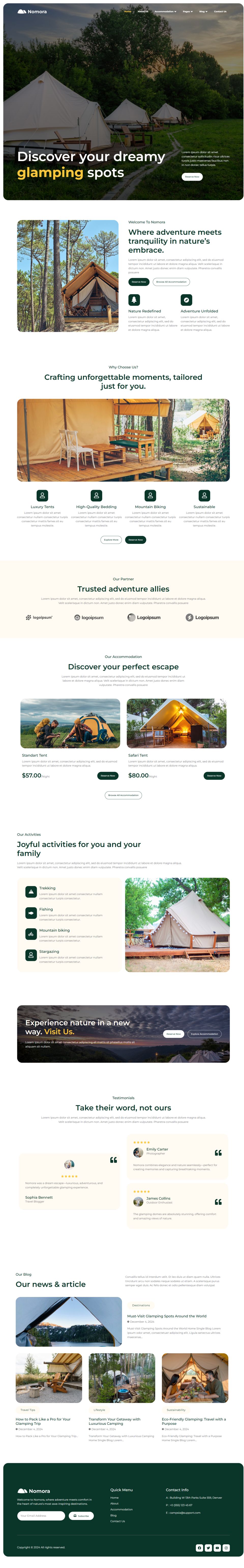 WordPress template ThemeForest Nomora
