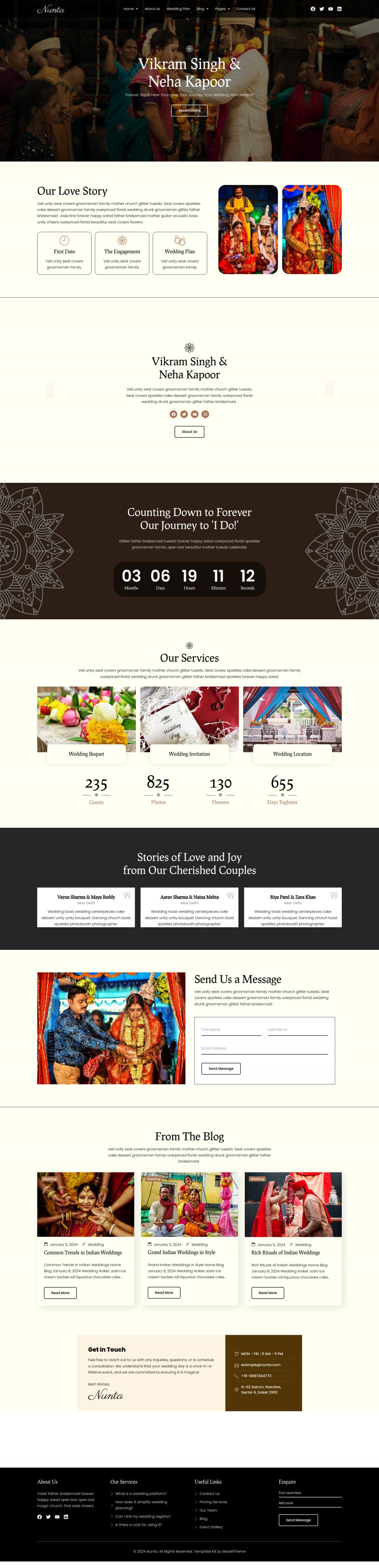 Template ThemeForest Nunta WordPress template ThemeForest Nunta