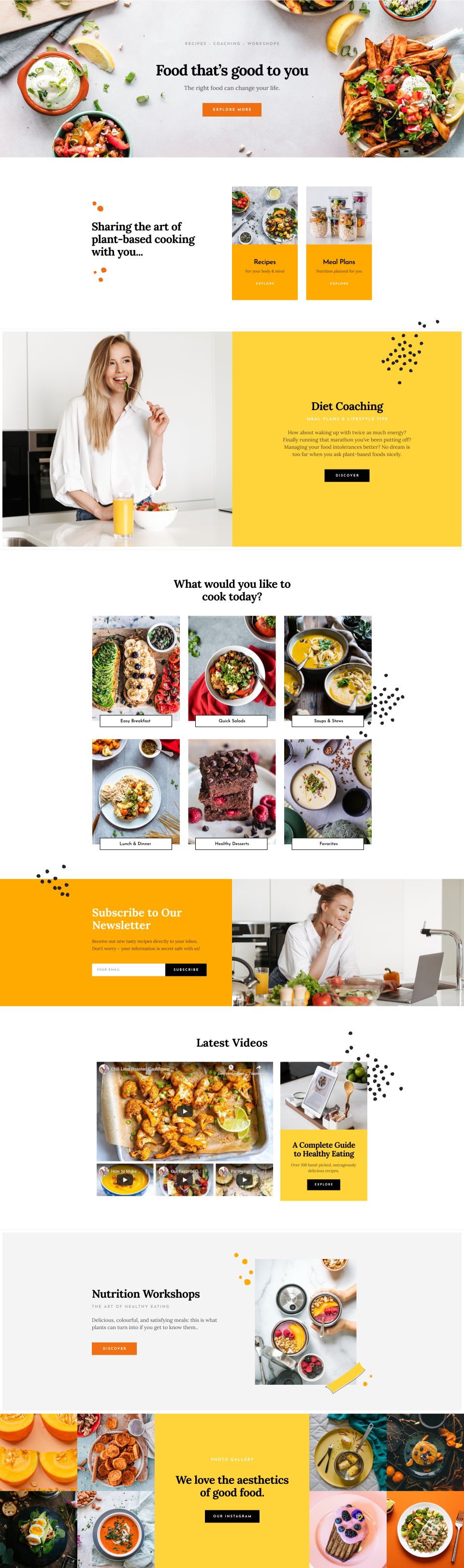 WordPress template ThemeForest Nutritum