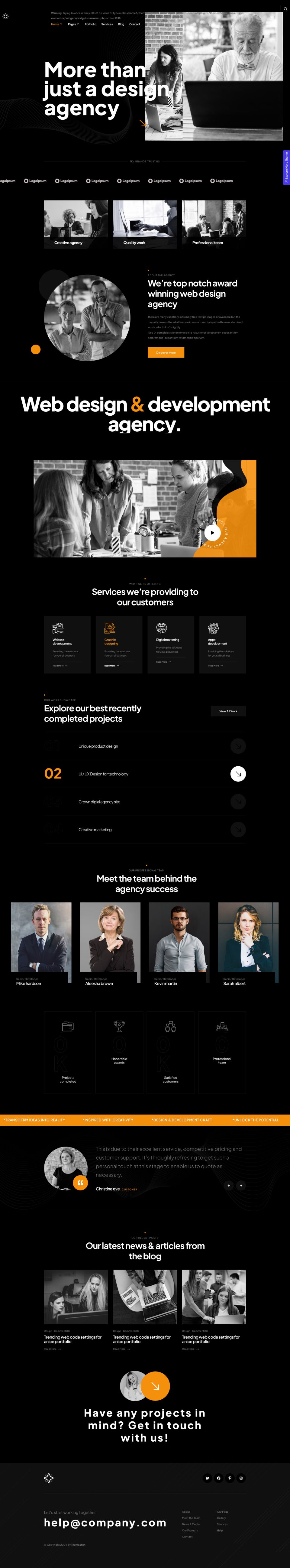 WordPress template ThemeForest Ogency