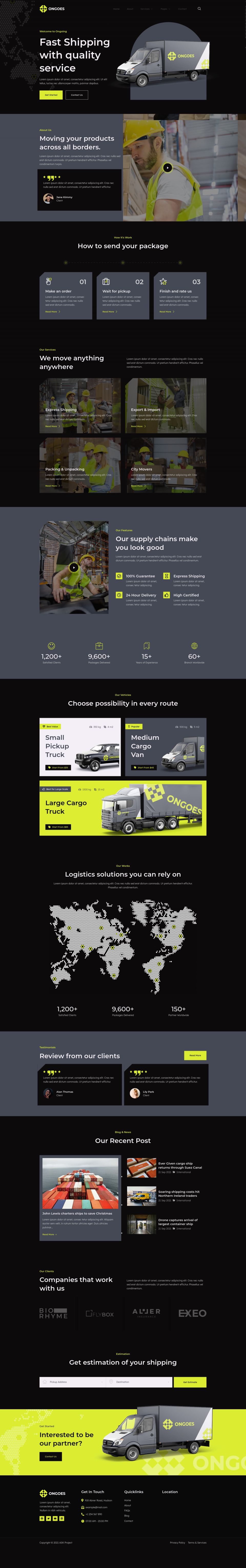 WordPress template ThemeForest Ongoes
