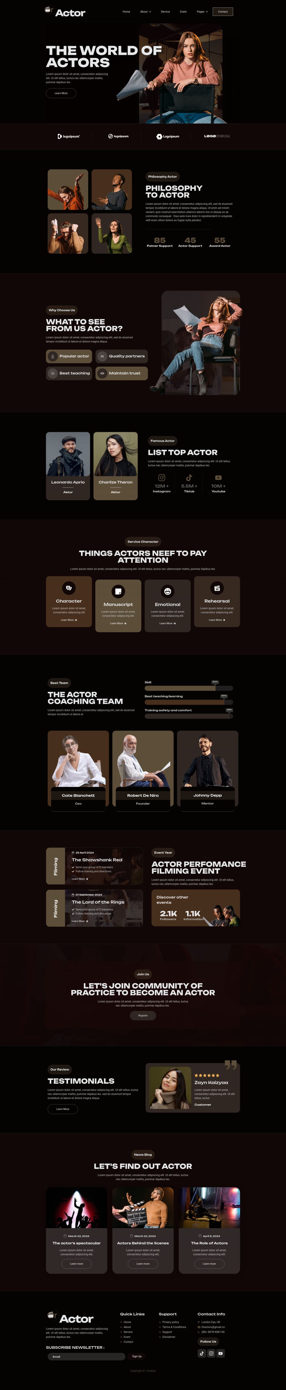 WordPress template ThemeForest Oractor