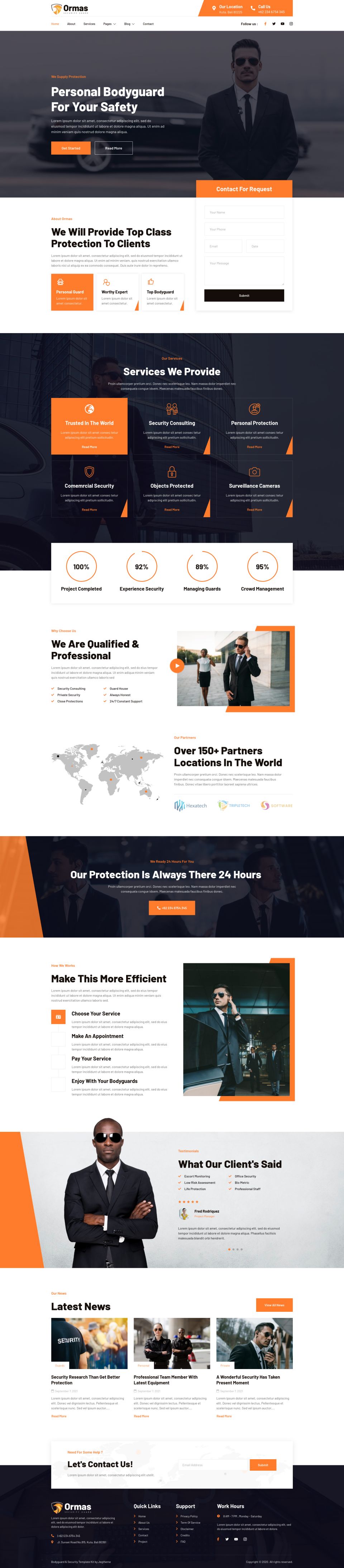 WordPress template ThemeForest Ormas