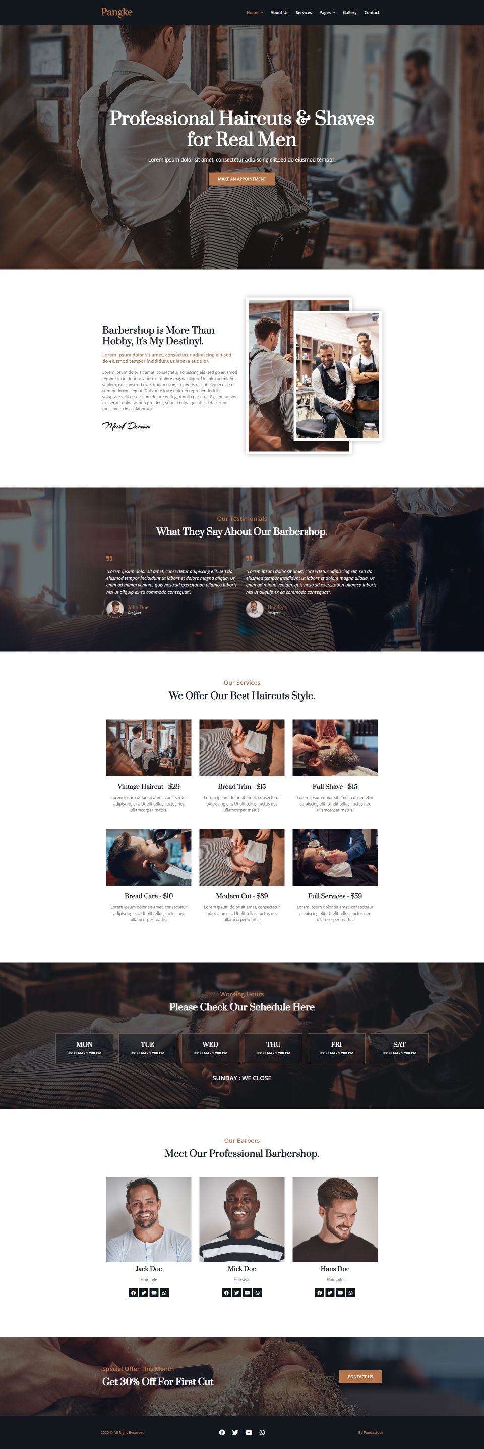 WordPress template ThemeForest Pangke