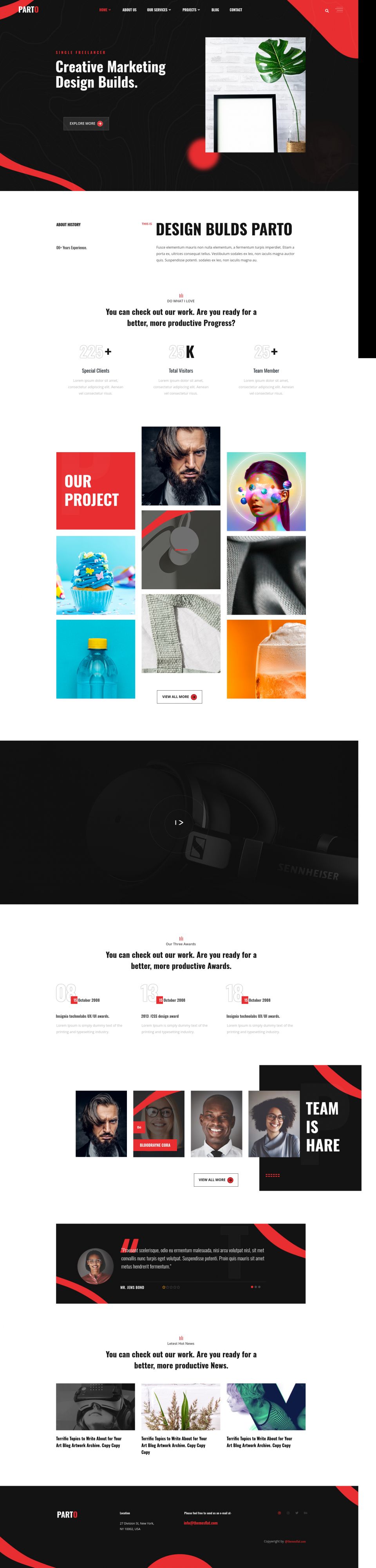 Template ThemeForest Parto WordPress template ThemeForest Parto