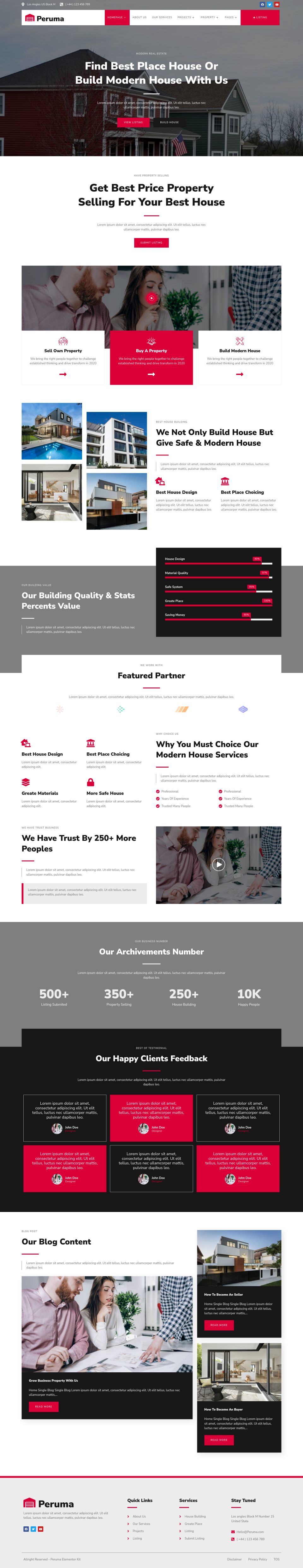WordPress template ThemeForest Peruma