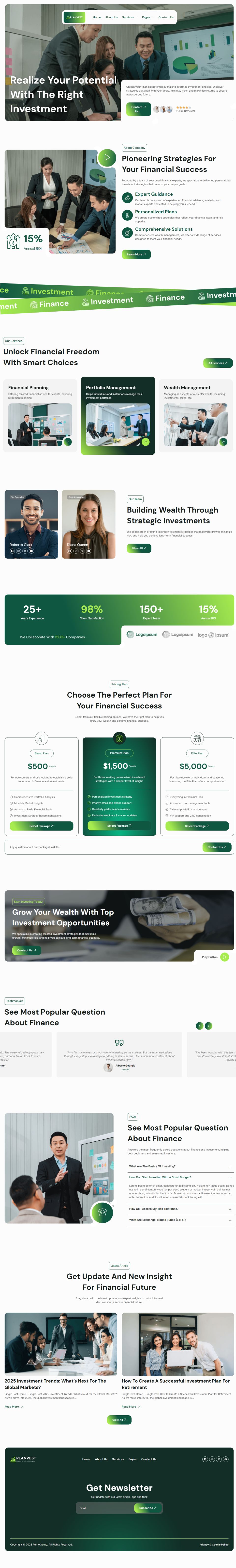 WordPress template ThemeForest Plantvest
