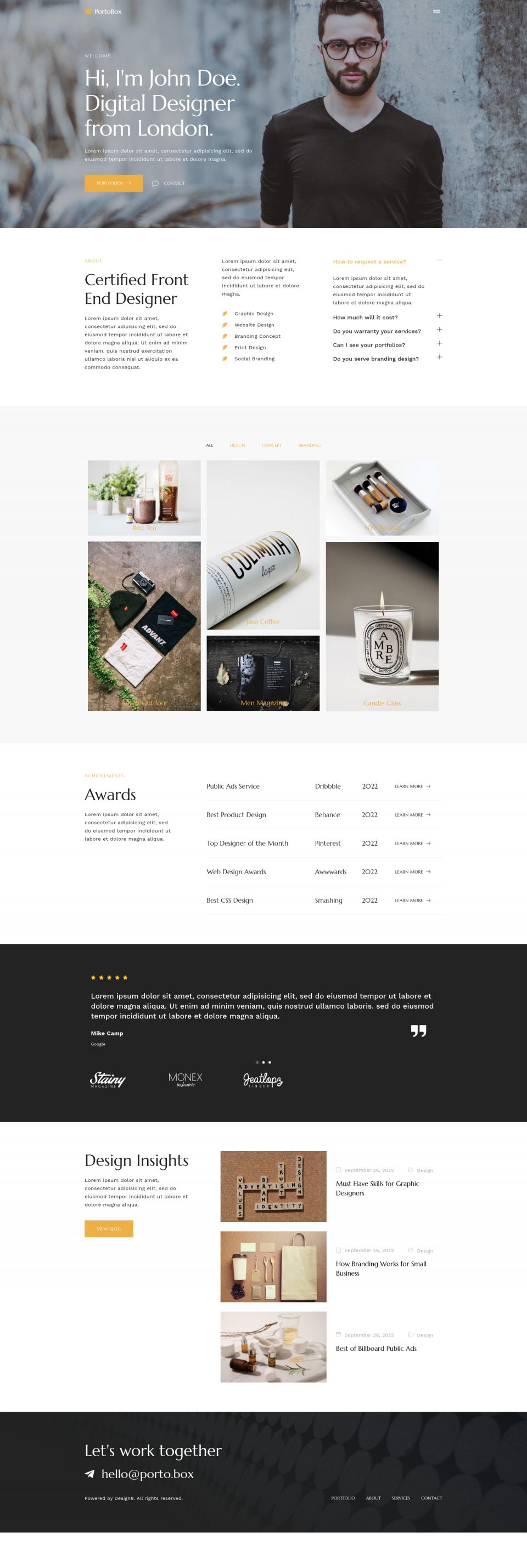 WordPress template ThemeForest PortoBox