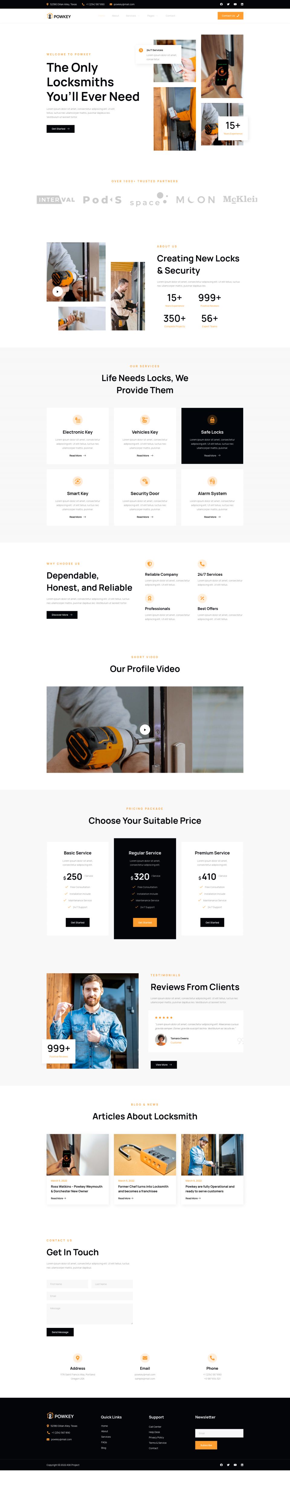 WordPress template ThemeForest Powkey