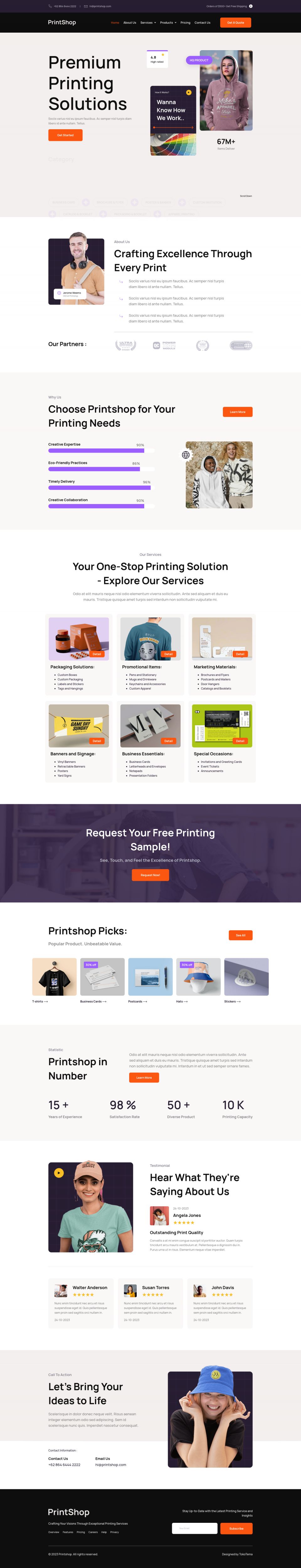 WordPress template ThemeForest Printshop