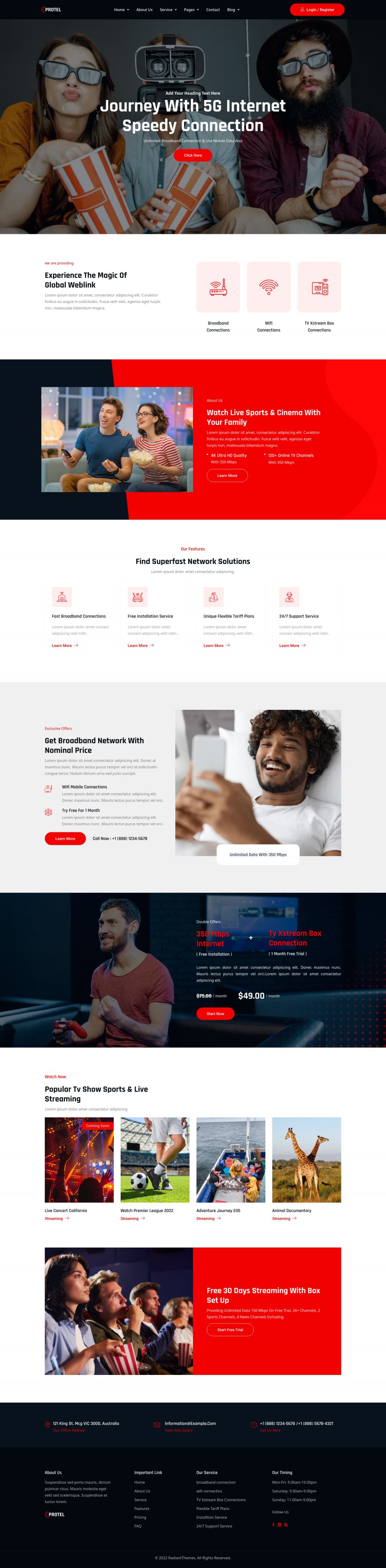 WordPress template ThemeForest Protel