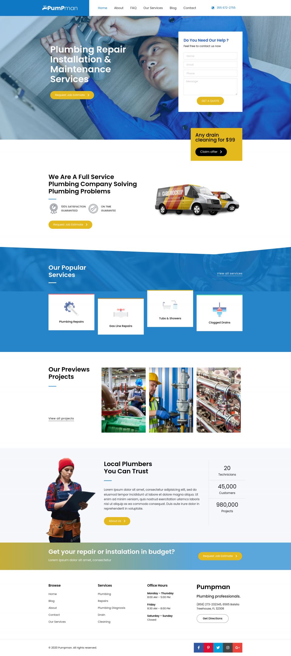 WordPress template ThemeForest Pumpman