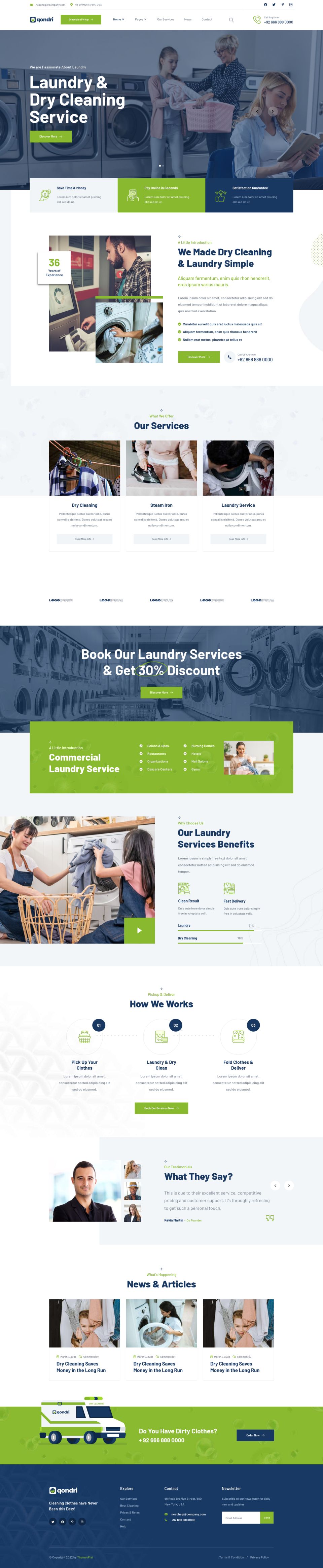 WordPress template ThemeForest Qondri