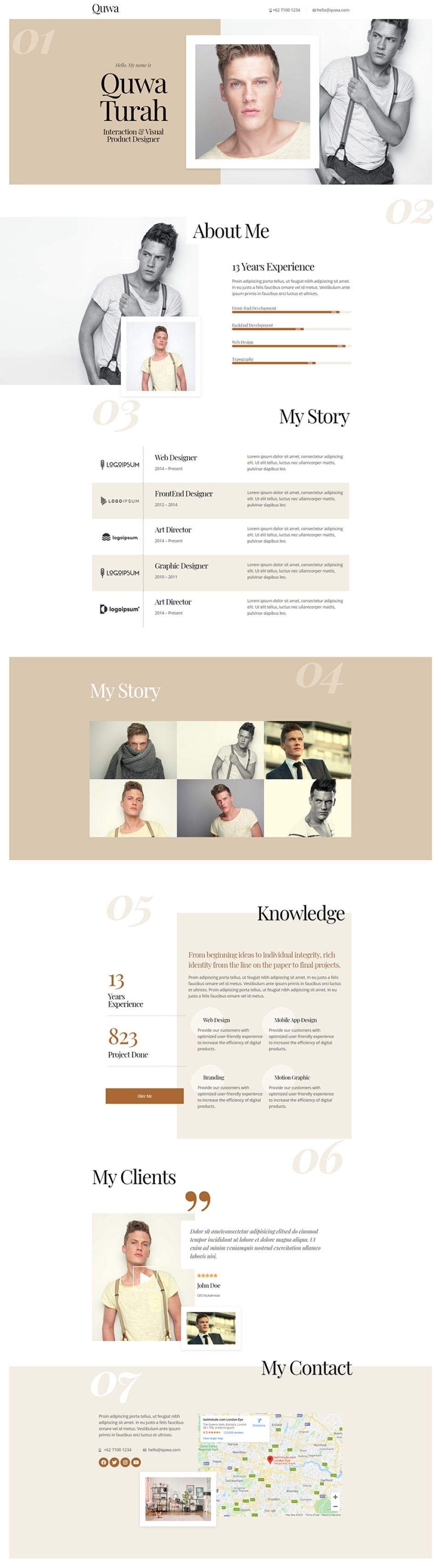 WordPress template ThemeForest Quwa