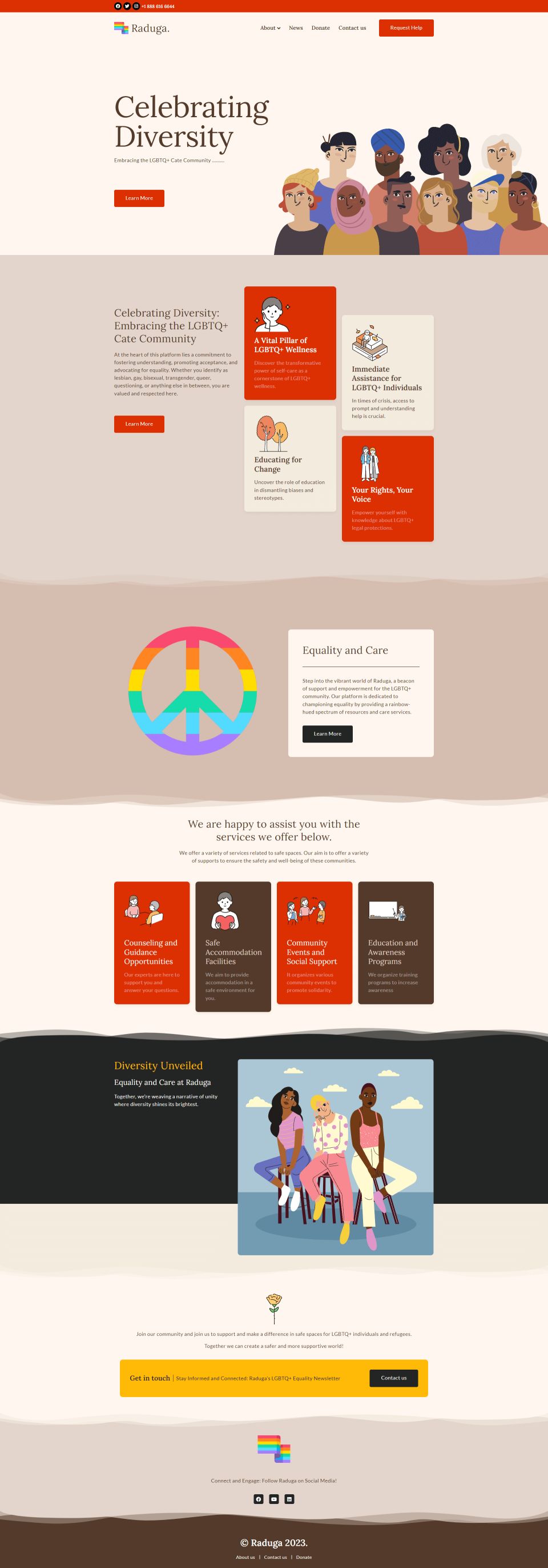 WordPress template ThemeForest Raduga