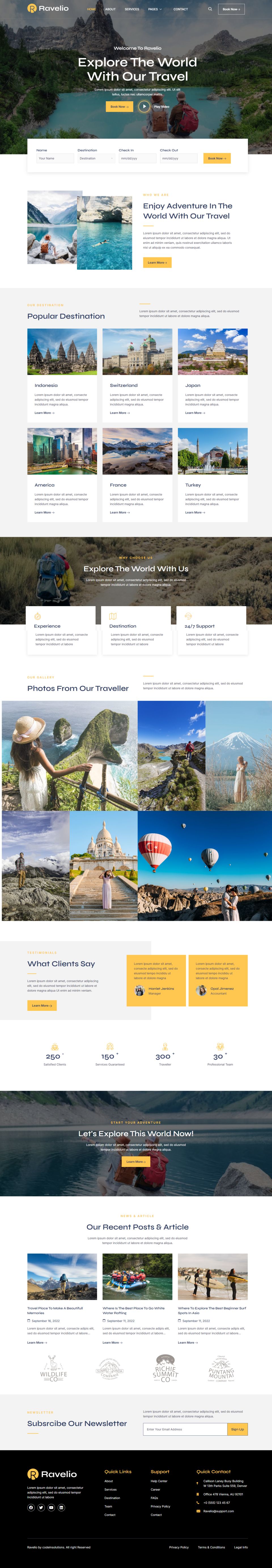 WordPress template ThemeForest Ravelio