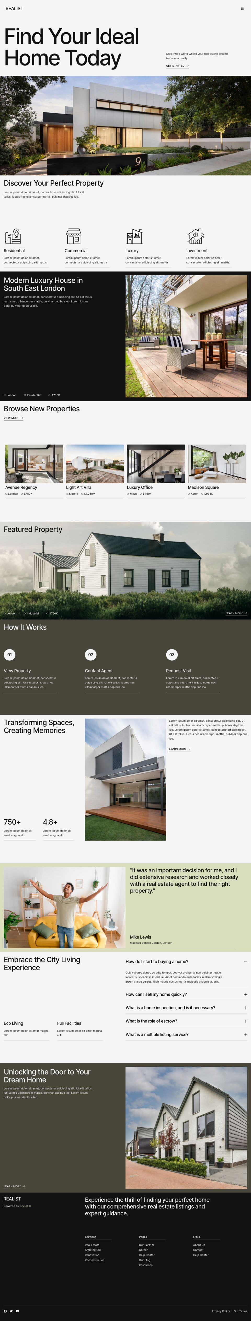 WordPress template ThemeForest Realist