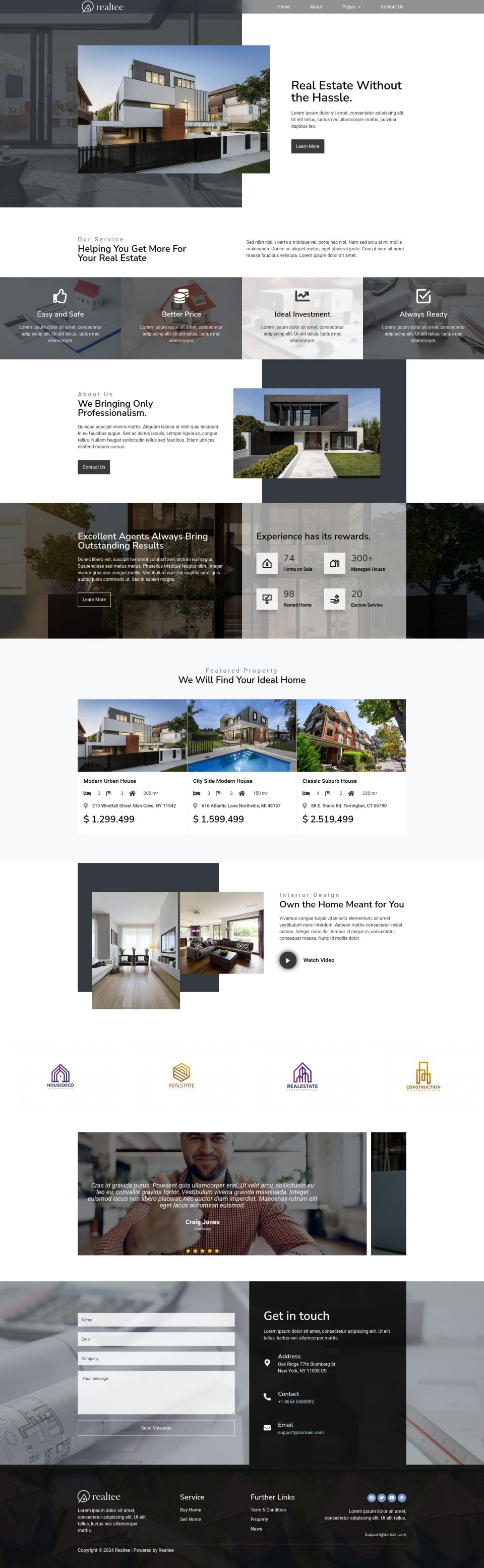 WordPress template ThemeForest Realtee