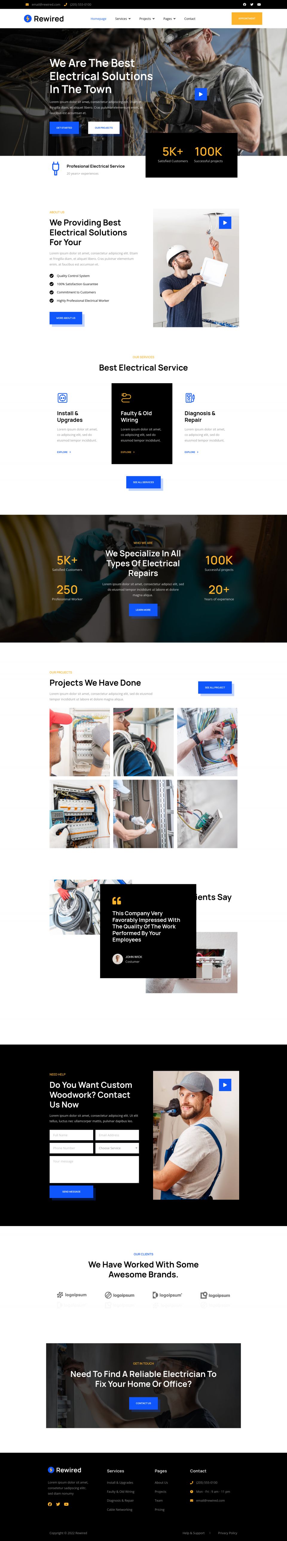 WordPress template ThemeForest Rewired