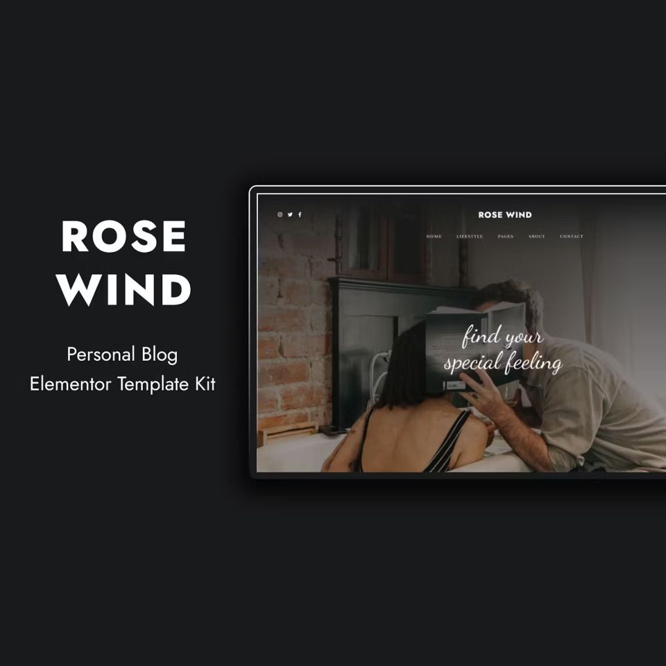 WordPress template ThemeForest Rose Wind