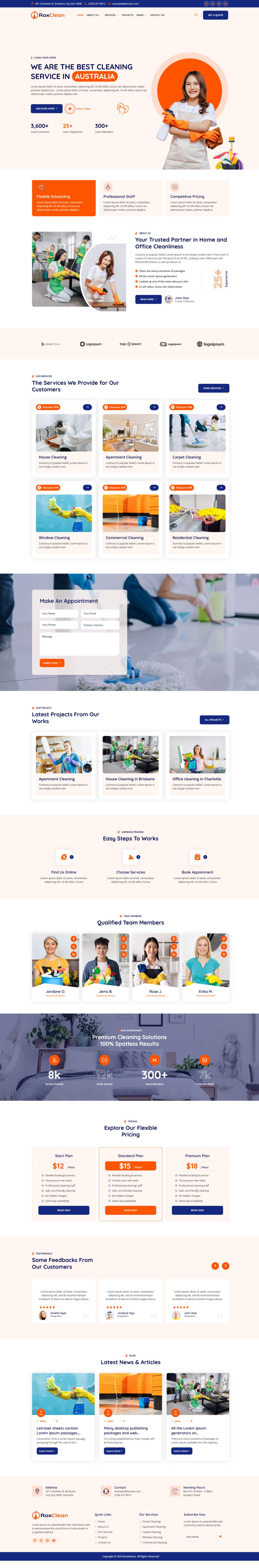 WordPress template ThemeForest RoxClean