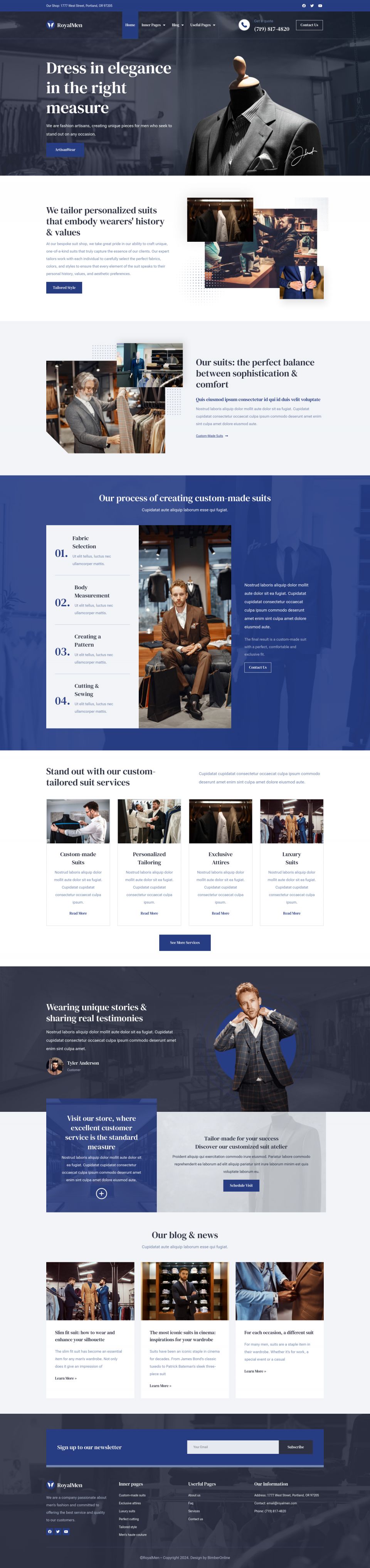 Template ThemeForest RoyalMen WordPress template ThemeForest RoyalMen