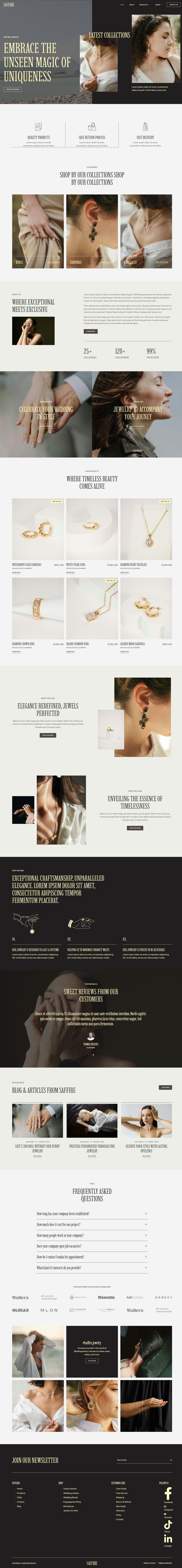 WordPress template ThemeForest Saffire