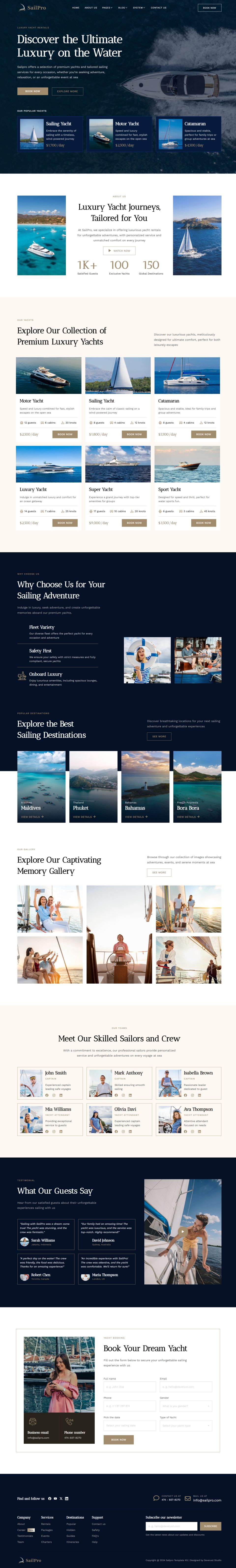 WordPress template ThemeForest Sailpro