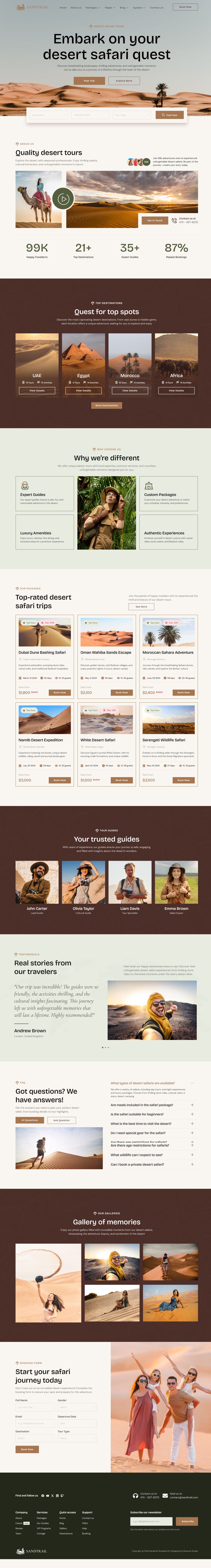 WordPress template ThemeForest Sandtrail