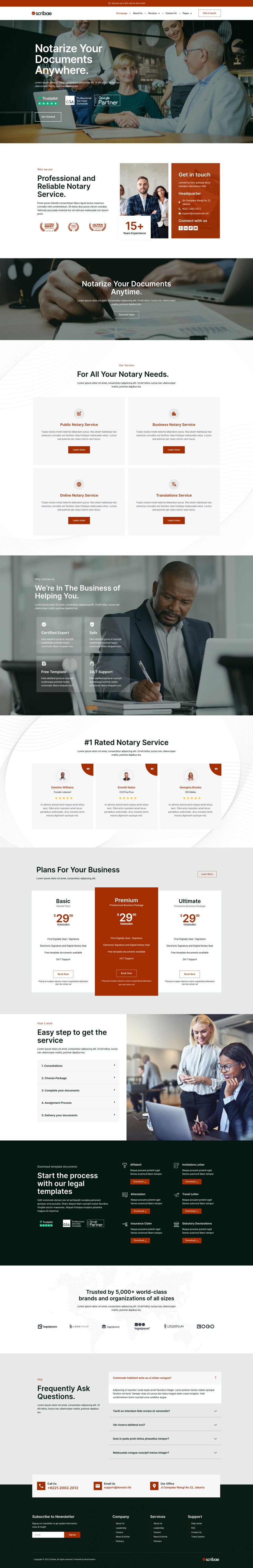 WordPress template ThemeForest Scribae