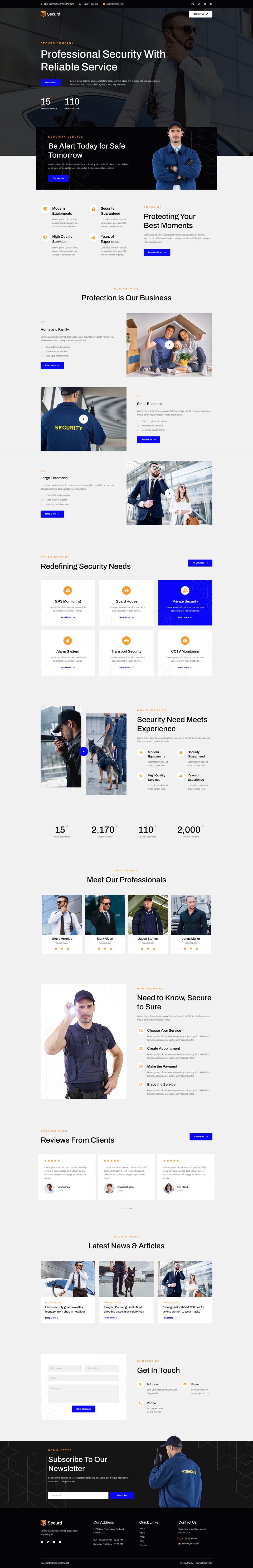 WordPress template ThemeForest Securd