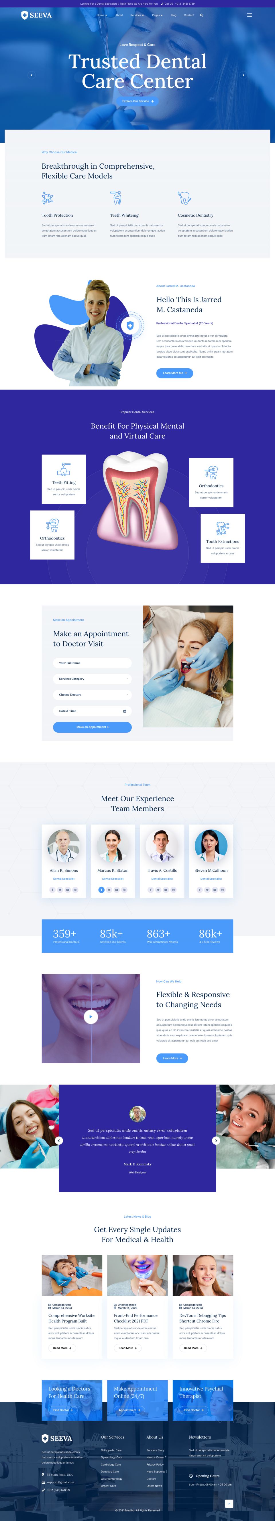 WordPress template ThemeForest Seeva