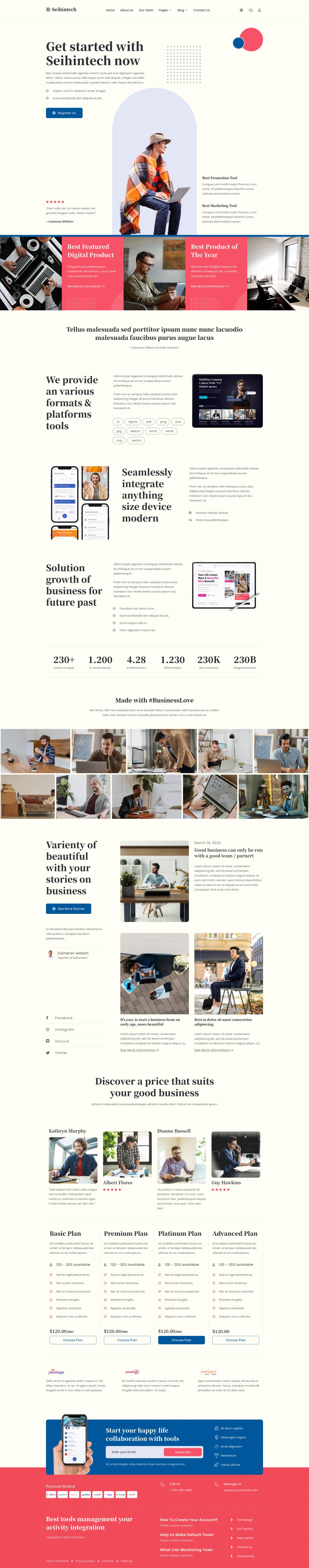 WordPress template ThemeForest Seihintech