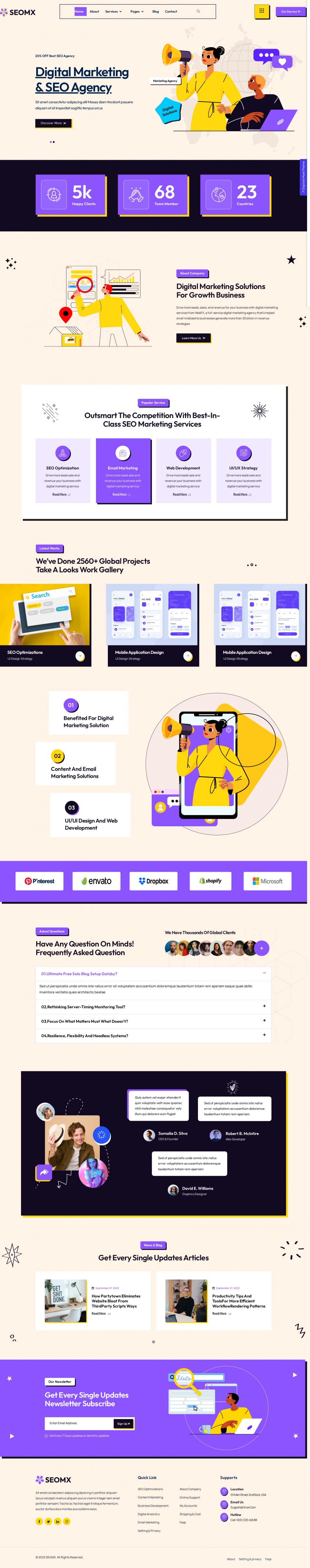 WordPress template ThemeForest SeoMx