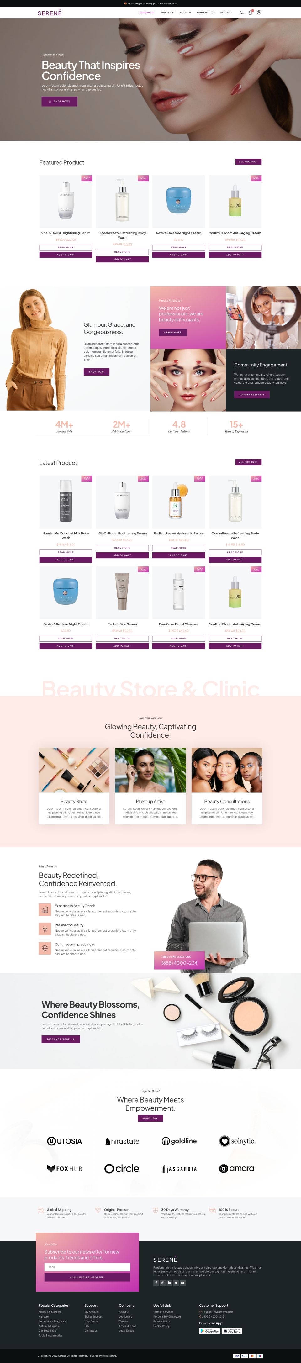 WordPress template ThemeForest Serene