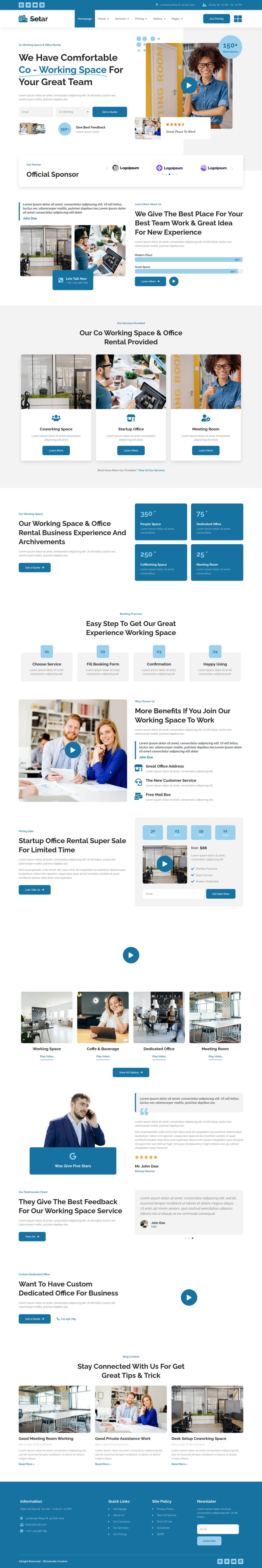 WordPress template ThemeForest Setar