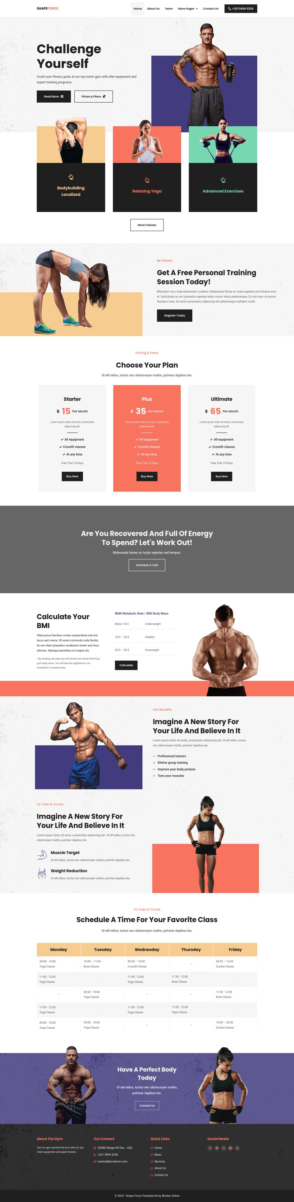 WordPress template ThemeForest Shape Force