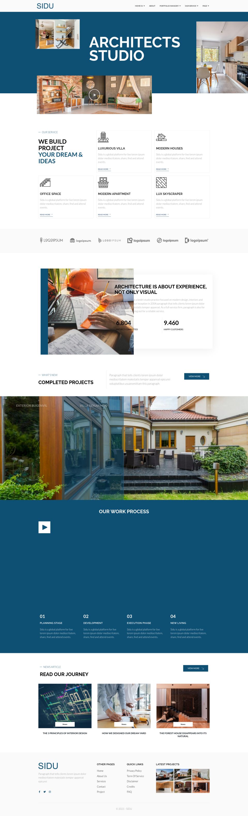 WordPress template ThemeForest Sidu