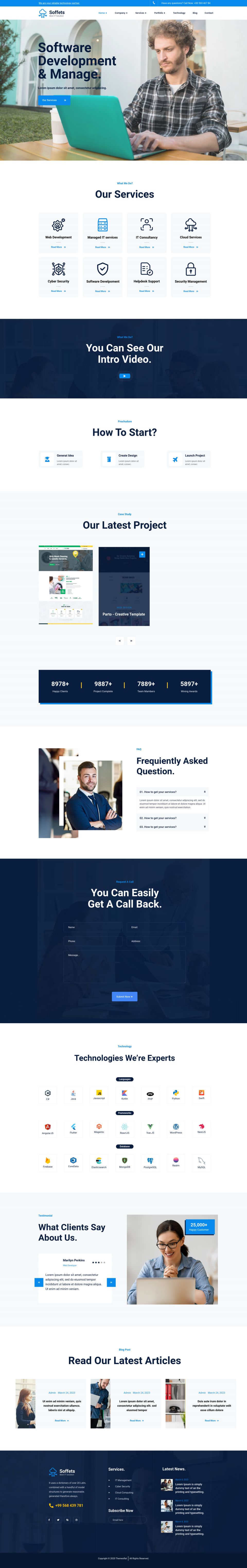 WordPress template ThemeForest Soffets
